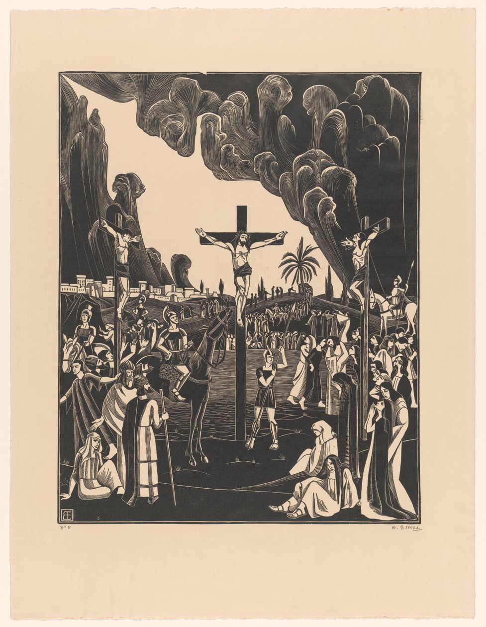 Crucifixion du Christ - Bernard Essers (signed by artist)