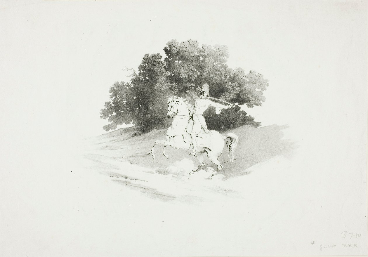 Trompettiste à cheval - Bernard Gaillot