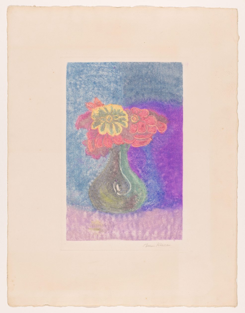 Vase de fleurs - Bernard Klene (signed by artist)