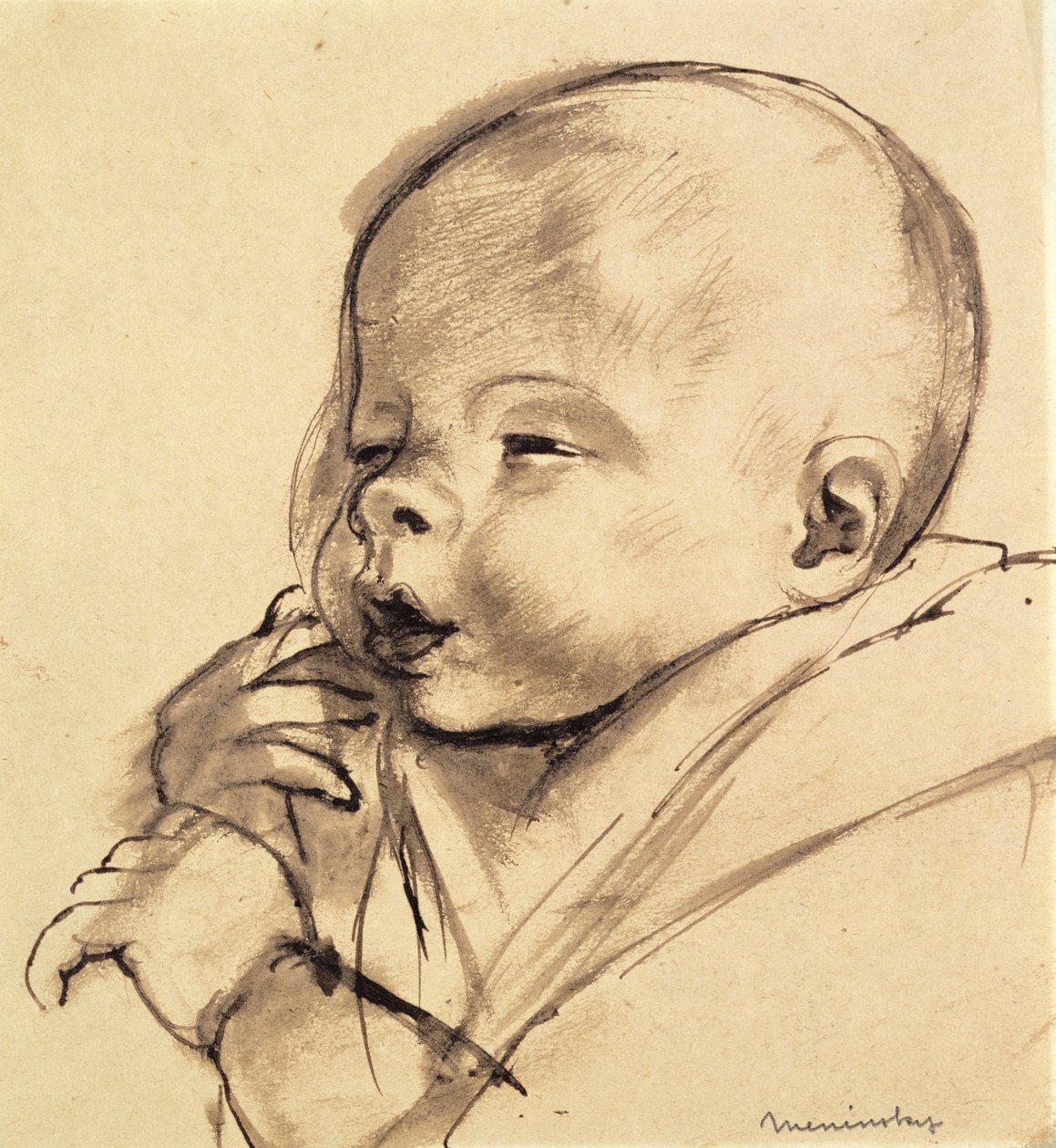 Un bébé - Bernard Meninsky