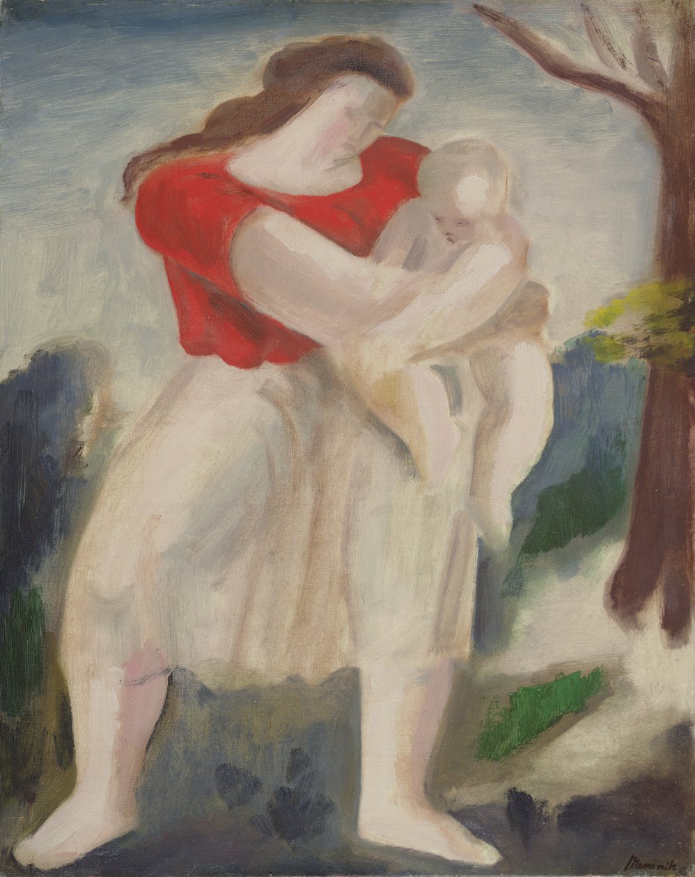 Mère et enfant, vers 1940 - Bernard Meninsky