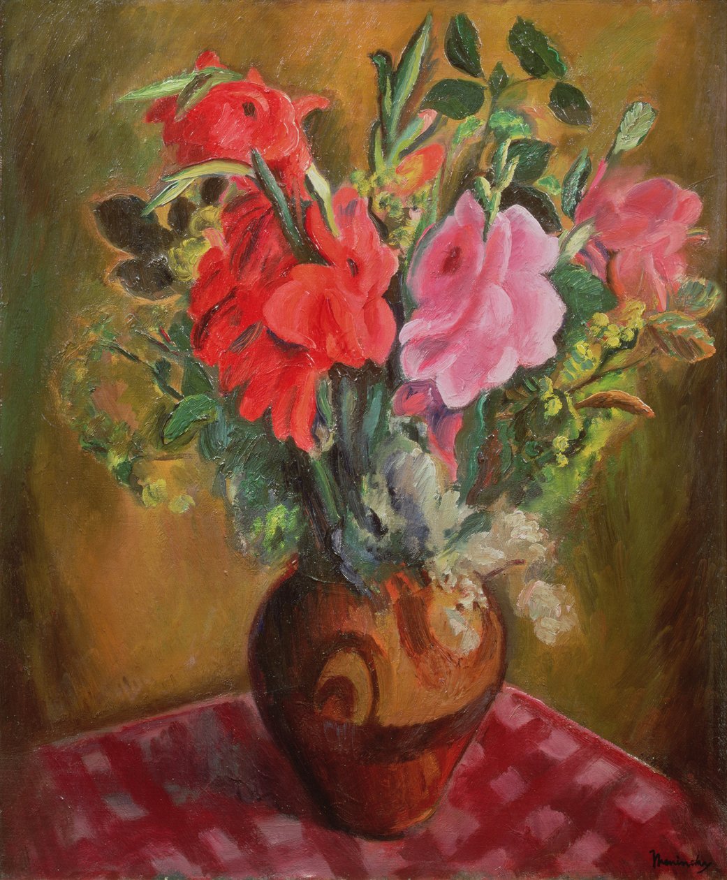 Nature morte avec des fleurs - Bernard Meninsky