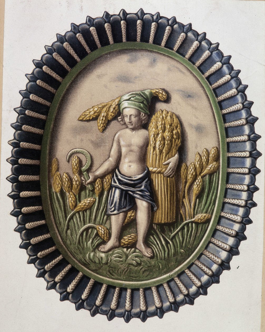 Moissonneurs - Planche de Bernard Palissy - Bernard Palissy