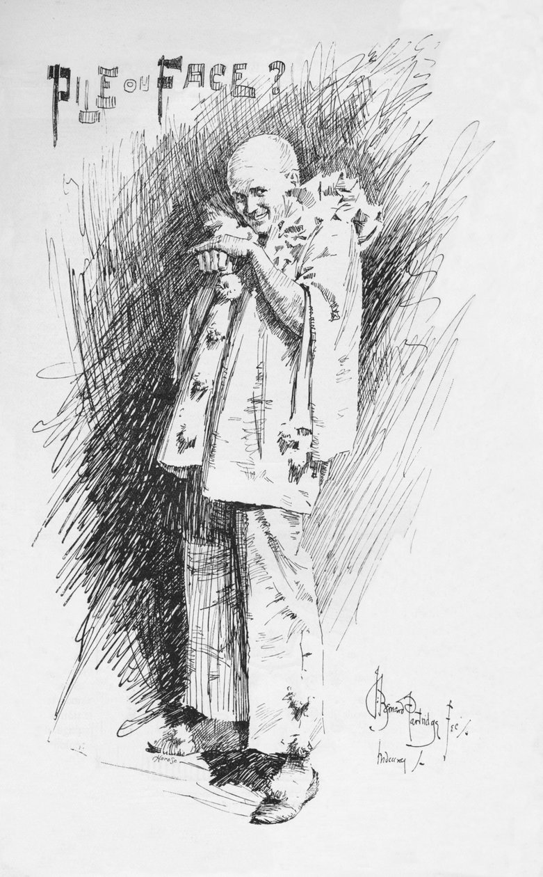 Esquisse de clown - Bernard Partridge