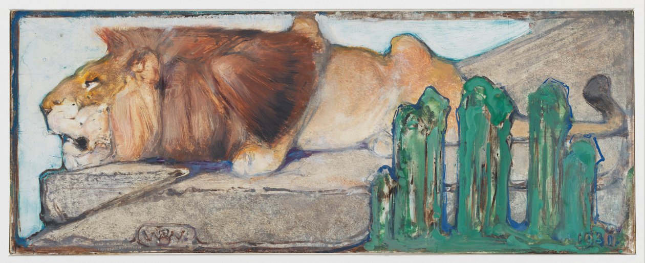 Lion couché - Bernard Willem Wierink