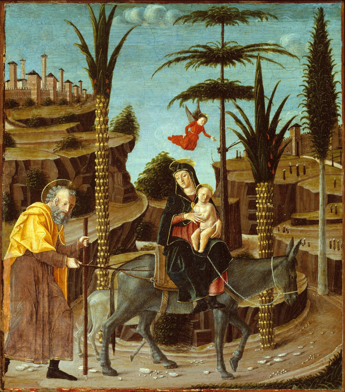 La Fuite en Égypte, c. 1485 - Bernardino Butinone