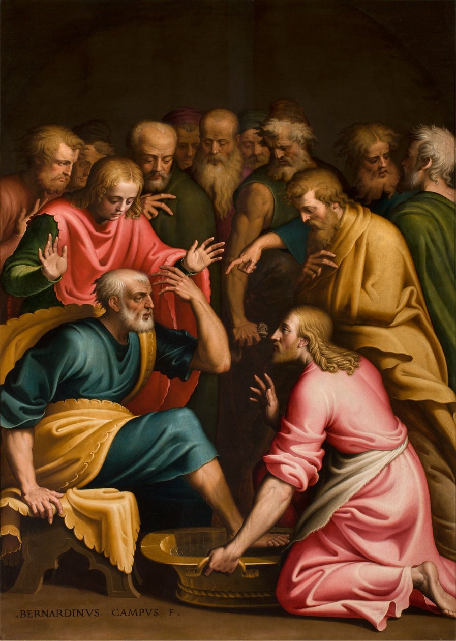 Lavement des pieds - Bernardino Campi