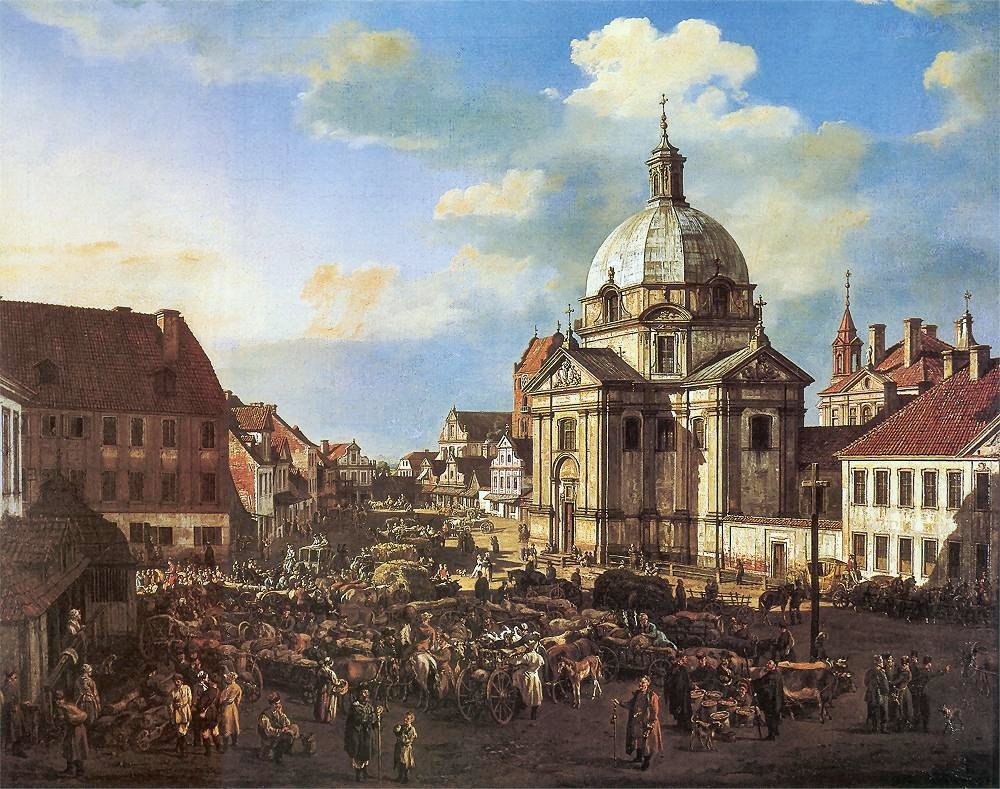 La place du marché de la Nouvelle Ville avec l