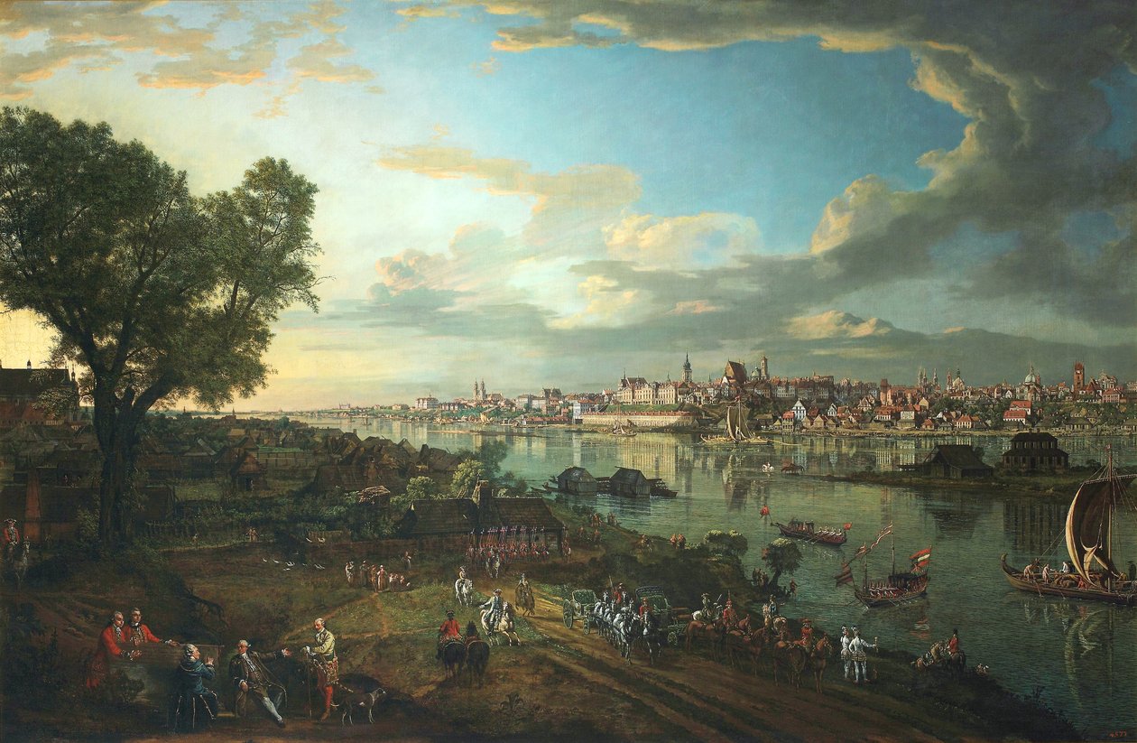 Vue de Varsovie depuis Praga - Bernardo Bellotto