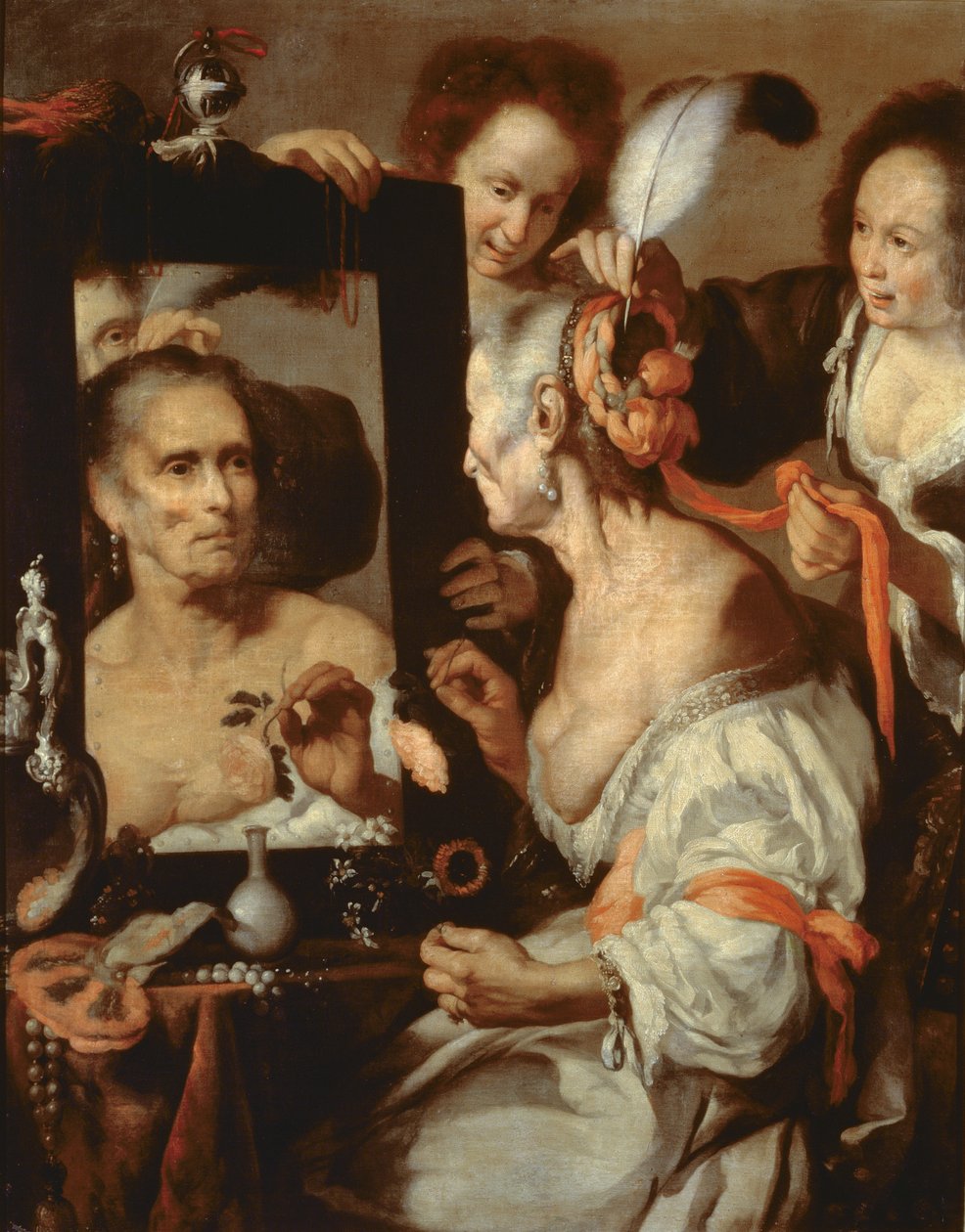 Vieille coquette - Bernardo Strozzi