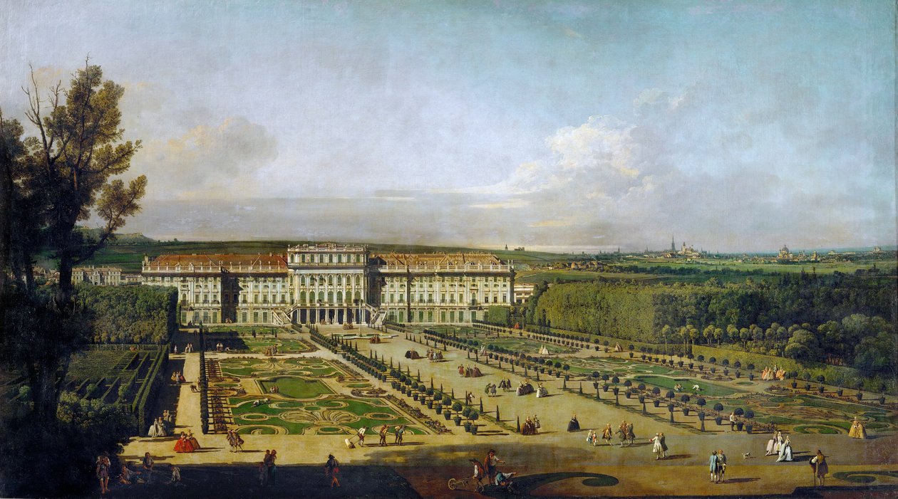 Château impérial de Schönbrunn, façade du jardin. - Bernardo Bellotto
