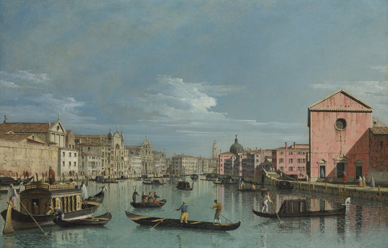 Venise : Le Grand Canal face à Santa Croce - Bernardo Bellotto