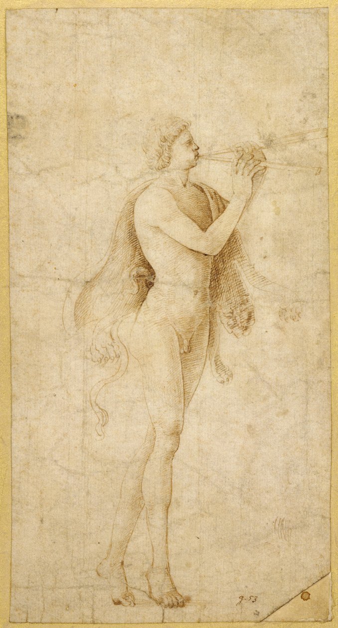 Un satyre jouant de l