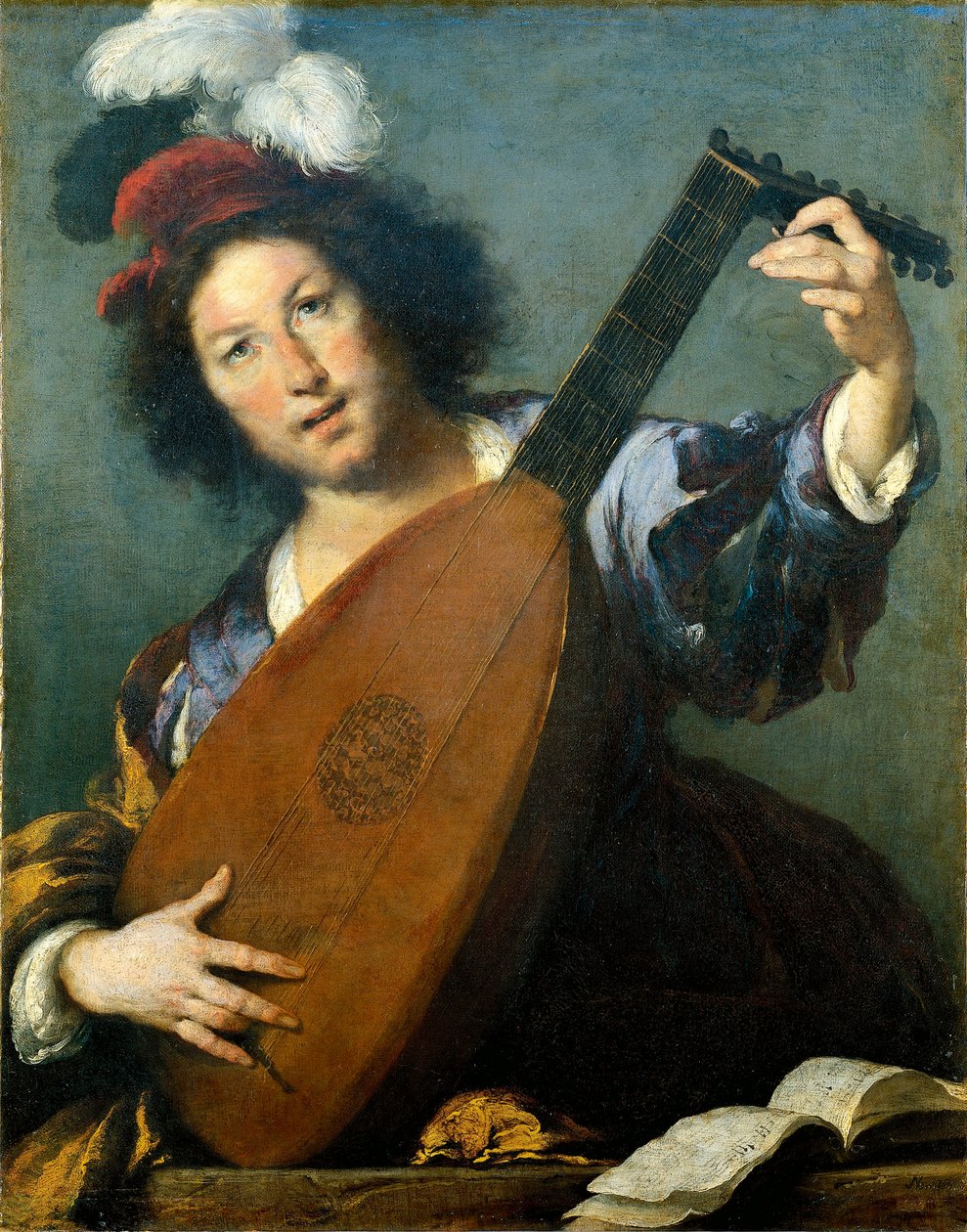 Autriche, Vienne, Le joueur de luth - Bernardo Strozzi