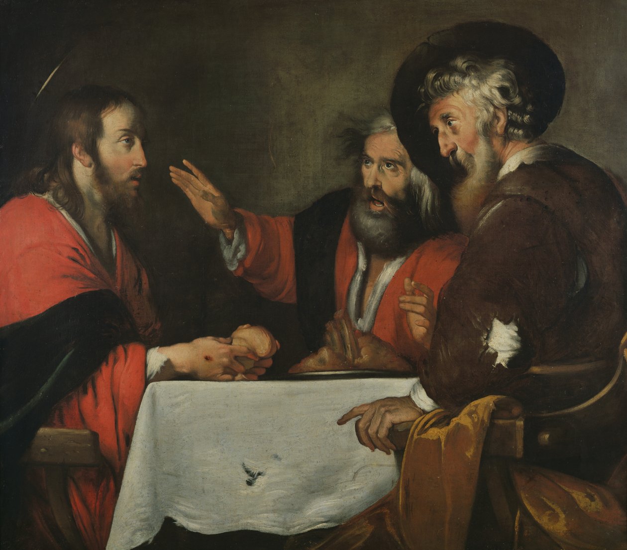 Le souper à Emmaüs - Bernardo Strozzi