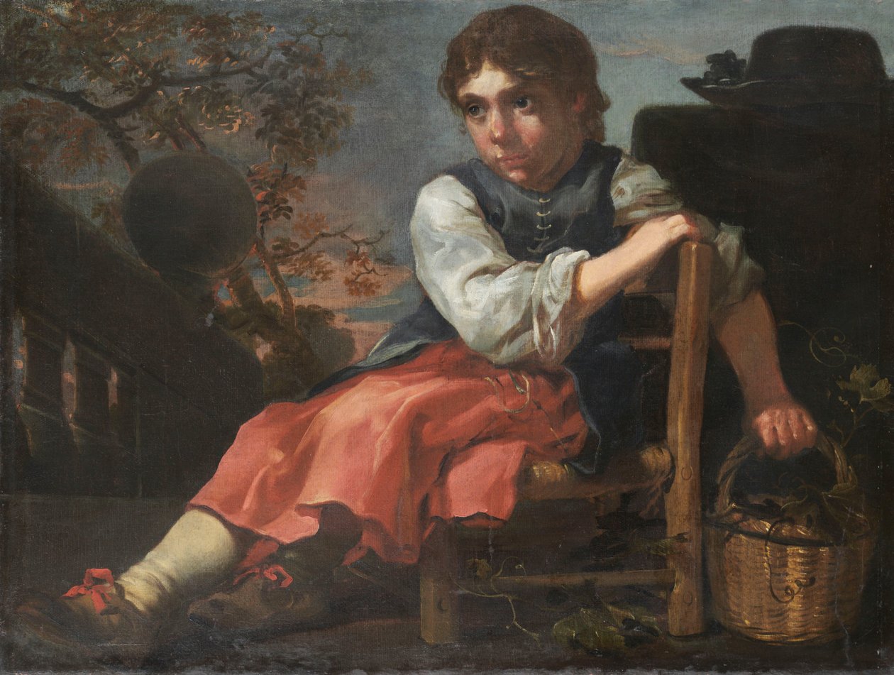 Jeune fille assise - Bernhard Keil