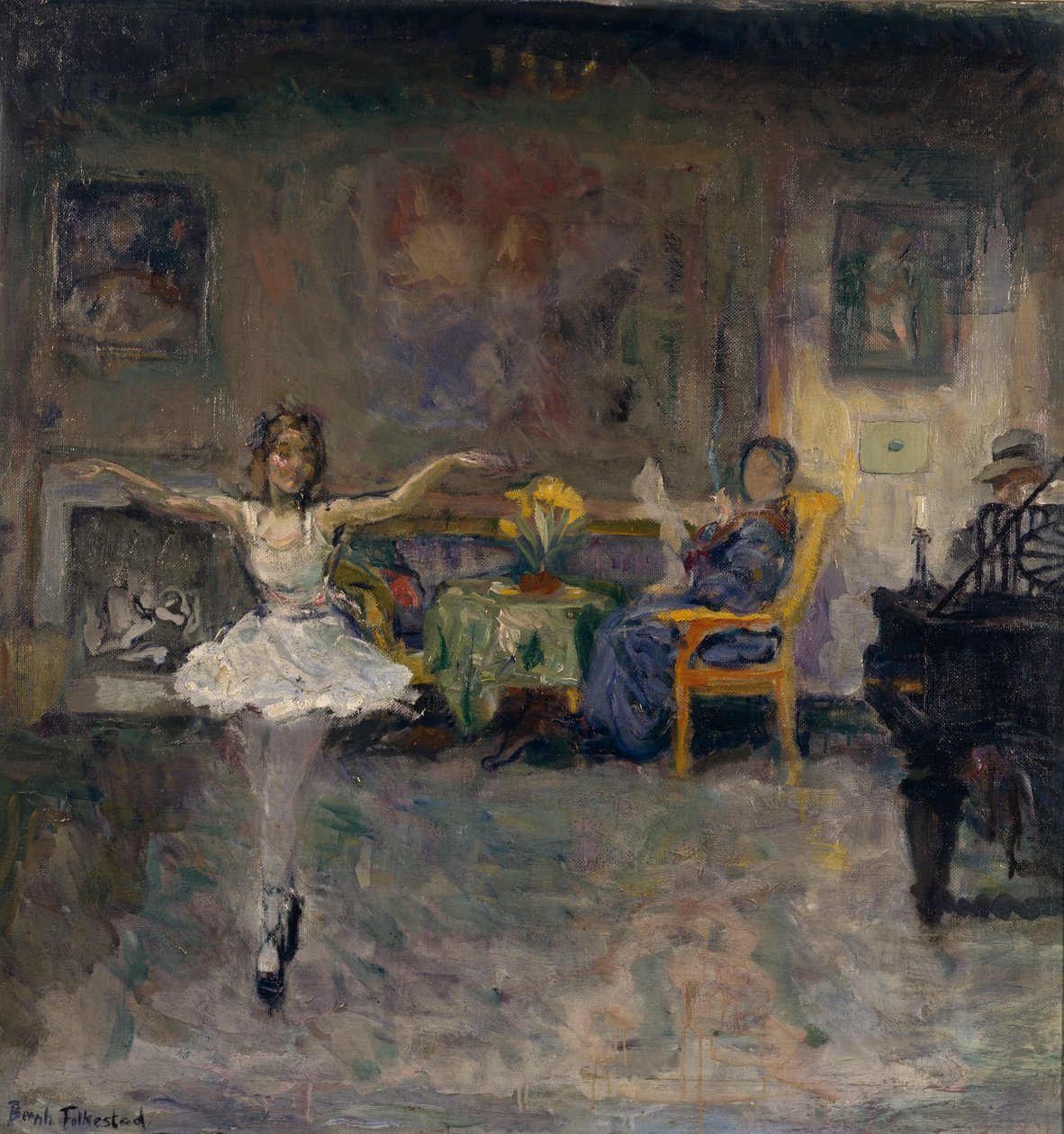 Idylle familiale - Bernhard Dorotheus Folkestad