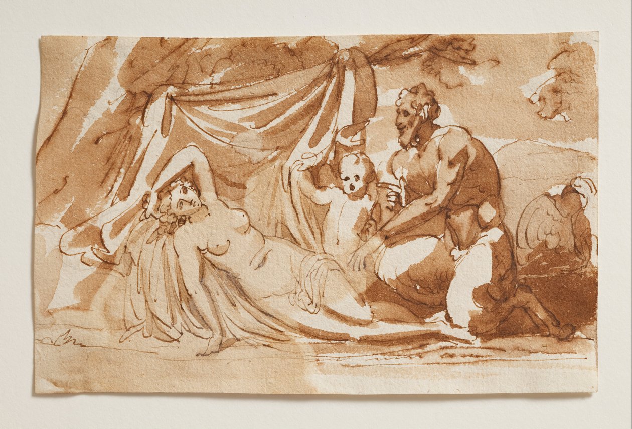 Jupiter en satyre et Antiope - Bertel Thorvaldsen