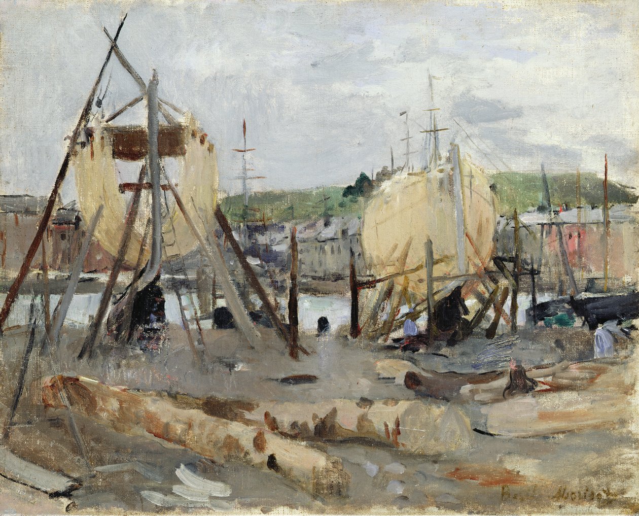 Construction de Bateau, 1874 - Berthe Morisot
