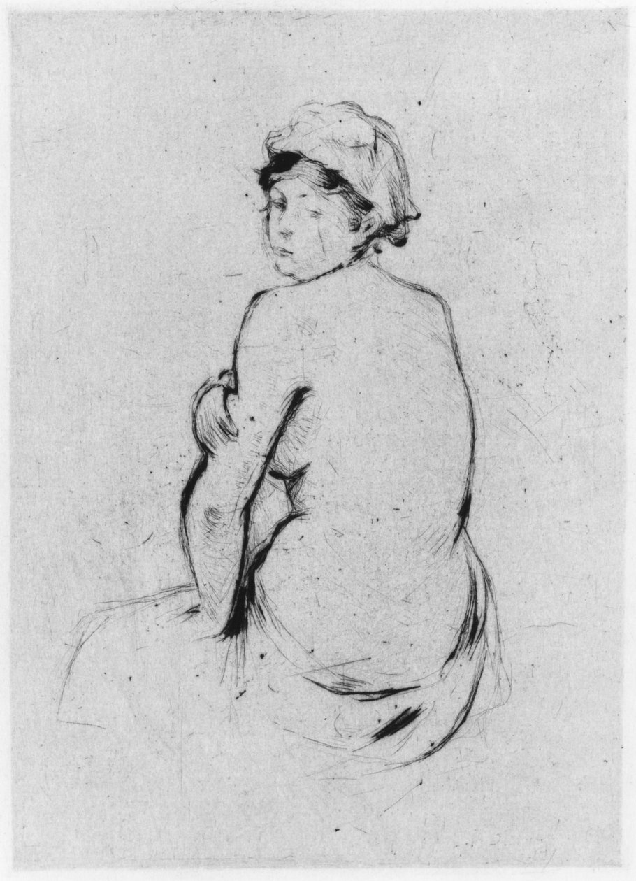 Nu féminin vu de dos, 1889 - Berthe Morisot