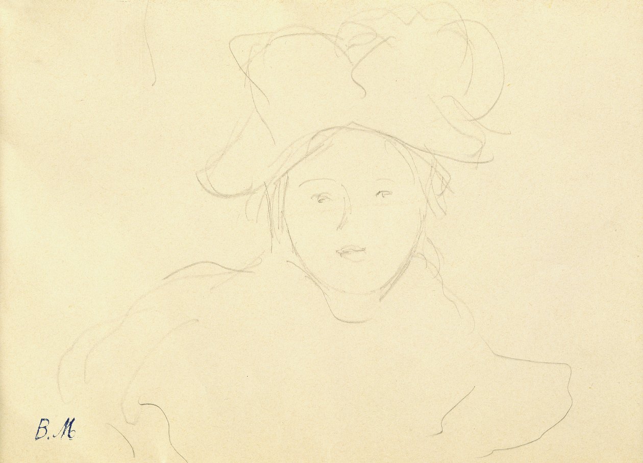 Fille avec un chapeau, 1889 - Berthe Morisot