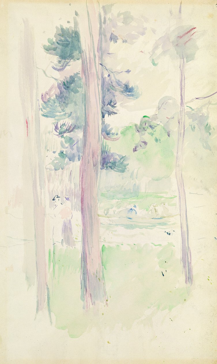 Pins au bord du lac, 1893 - Berthe Morisot