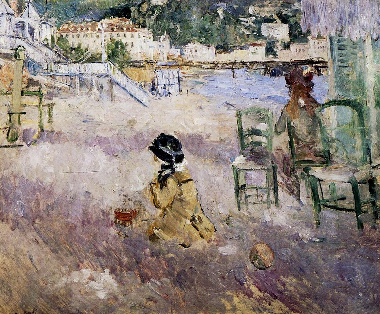 La plage de Nice, 1882 - Berthe Morisot