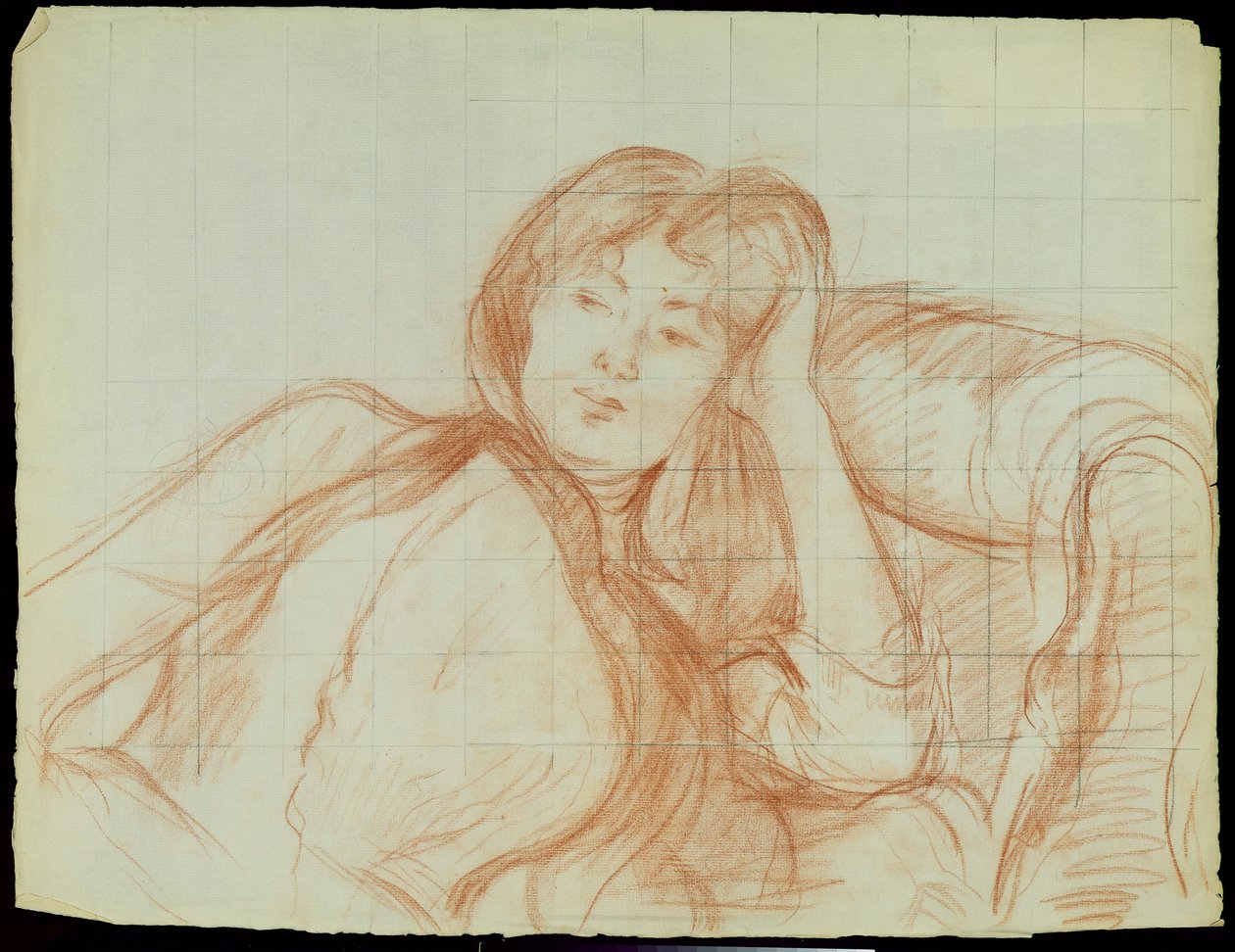 Jeune fille appuyée sur son coude, 1887 - Berthe Morisot