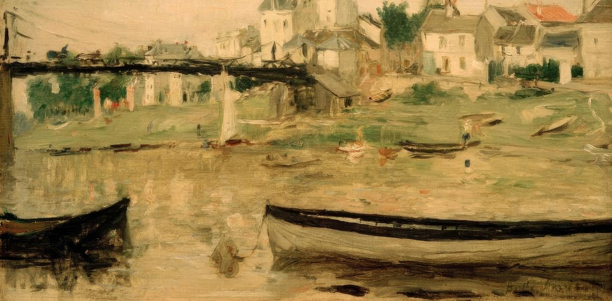 Bateaux sur la Seine - Berthe Morisot
