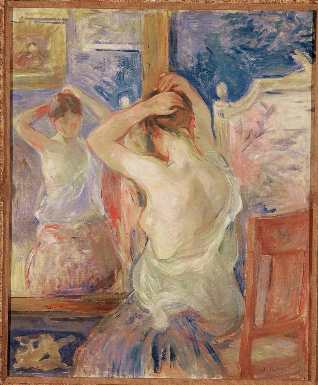 Devant la psyché, 1890 - Berthe Morisot