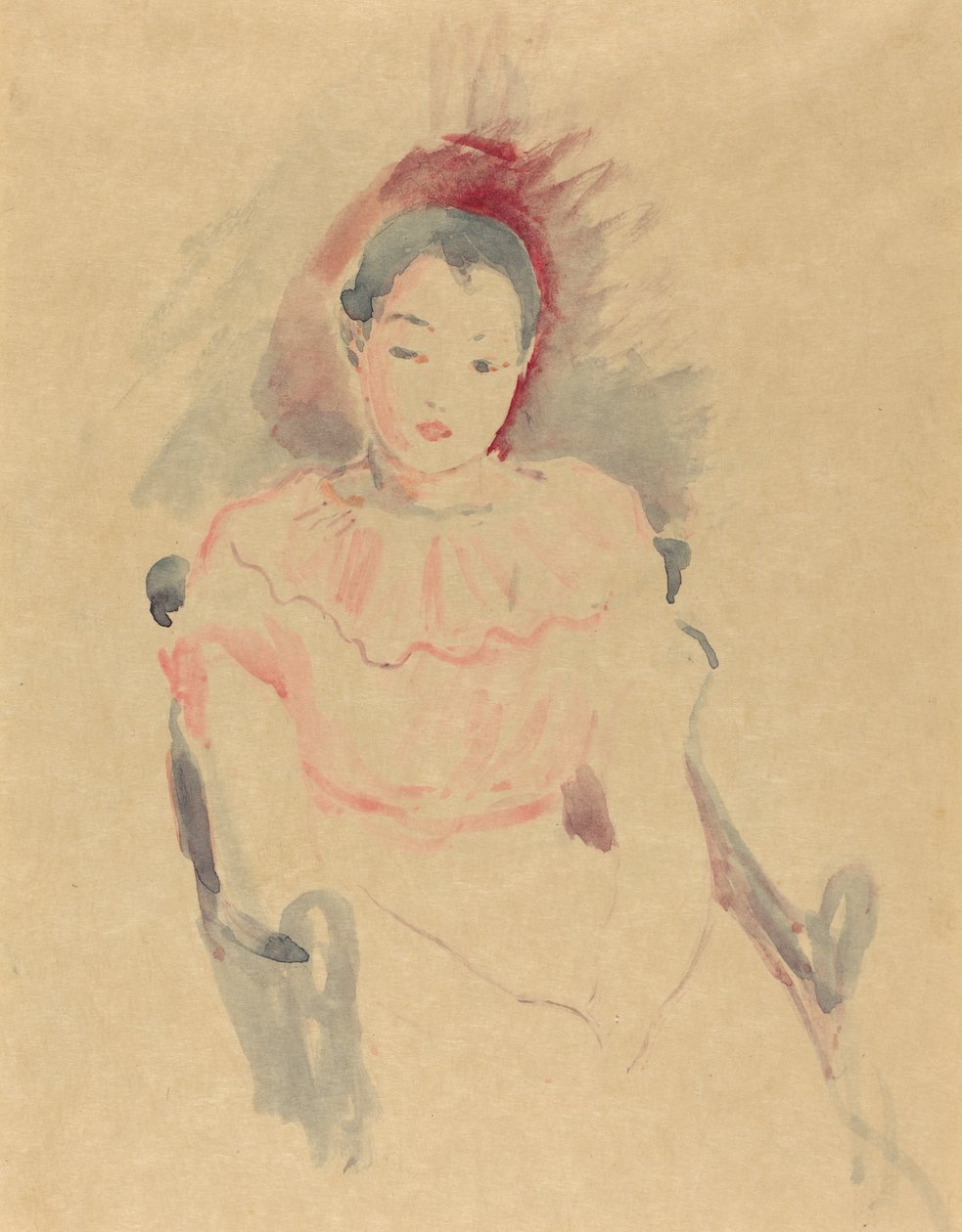 Fille assise - Berthe Morisot