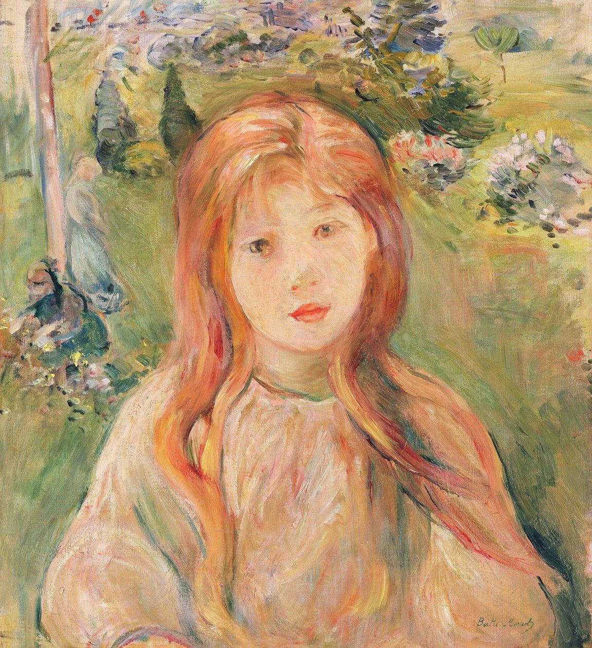 Fille à Mesnil - Berthe Morisot