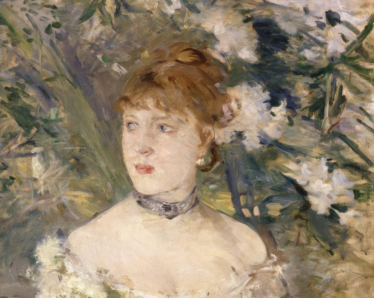 Jeune femme en robe de bal - Berthe Morisot