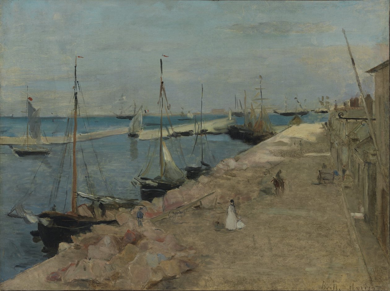Le port de Cherbourg, 1871 - Berthe Morisot