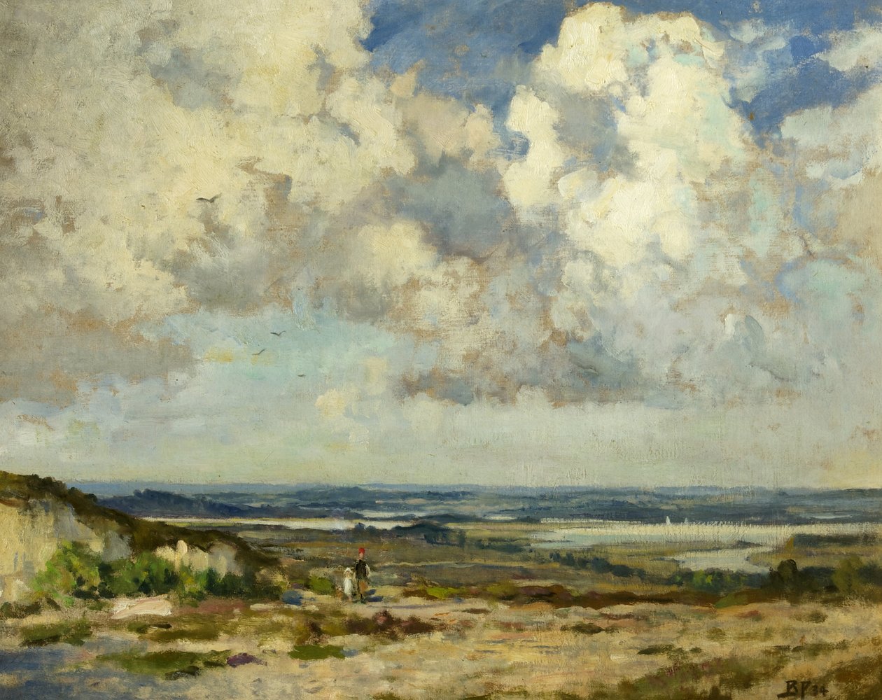 Sur les collines de Purbeck, Dorset - Bertram Priestman