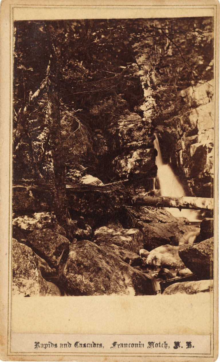 Rapides et cascades, Franconia Notch, New Hampshire - Bierstadt Brothers