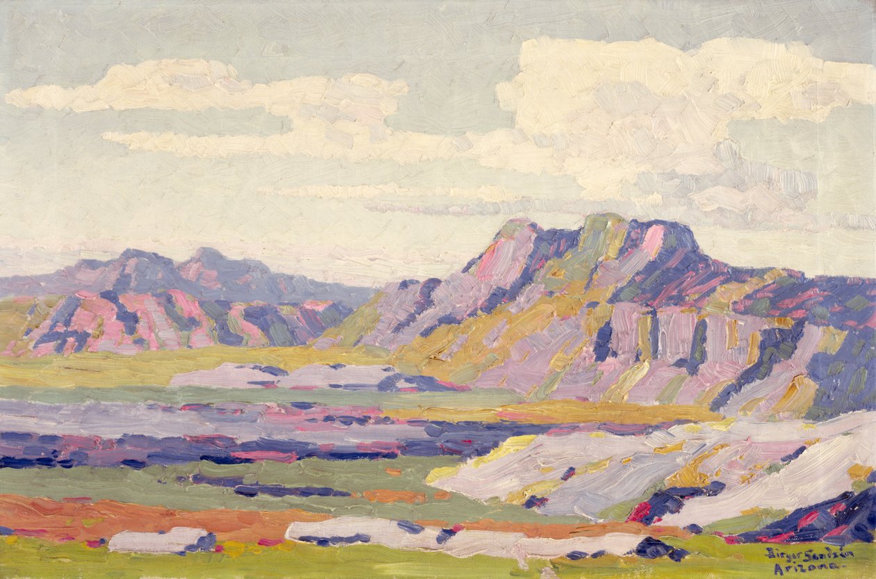 Dans le désert peint, Arizona - Birger Sandzen