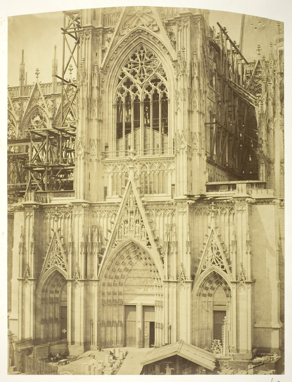 Cathédrale de Cologne, transept sud - Bisson Freres Studio