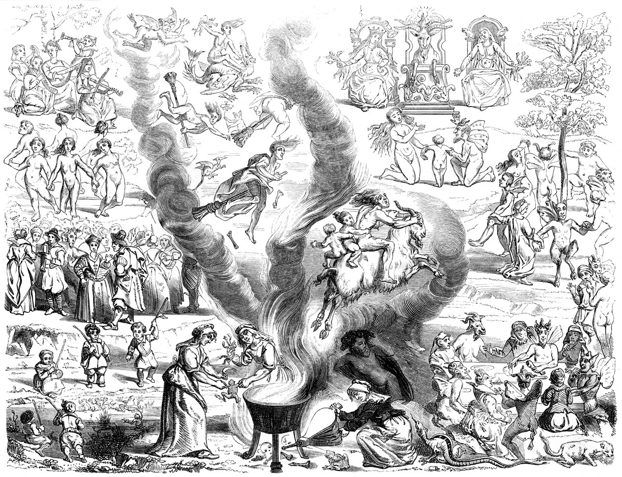 Le Sabbat, 16ème siècle 1849 - Bisson and Cottard