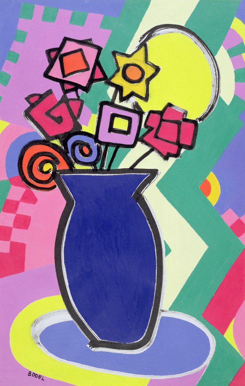 Vase bleu - Bodel Rikys