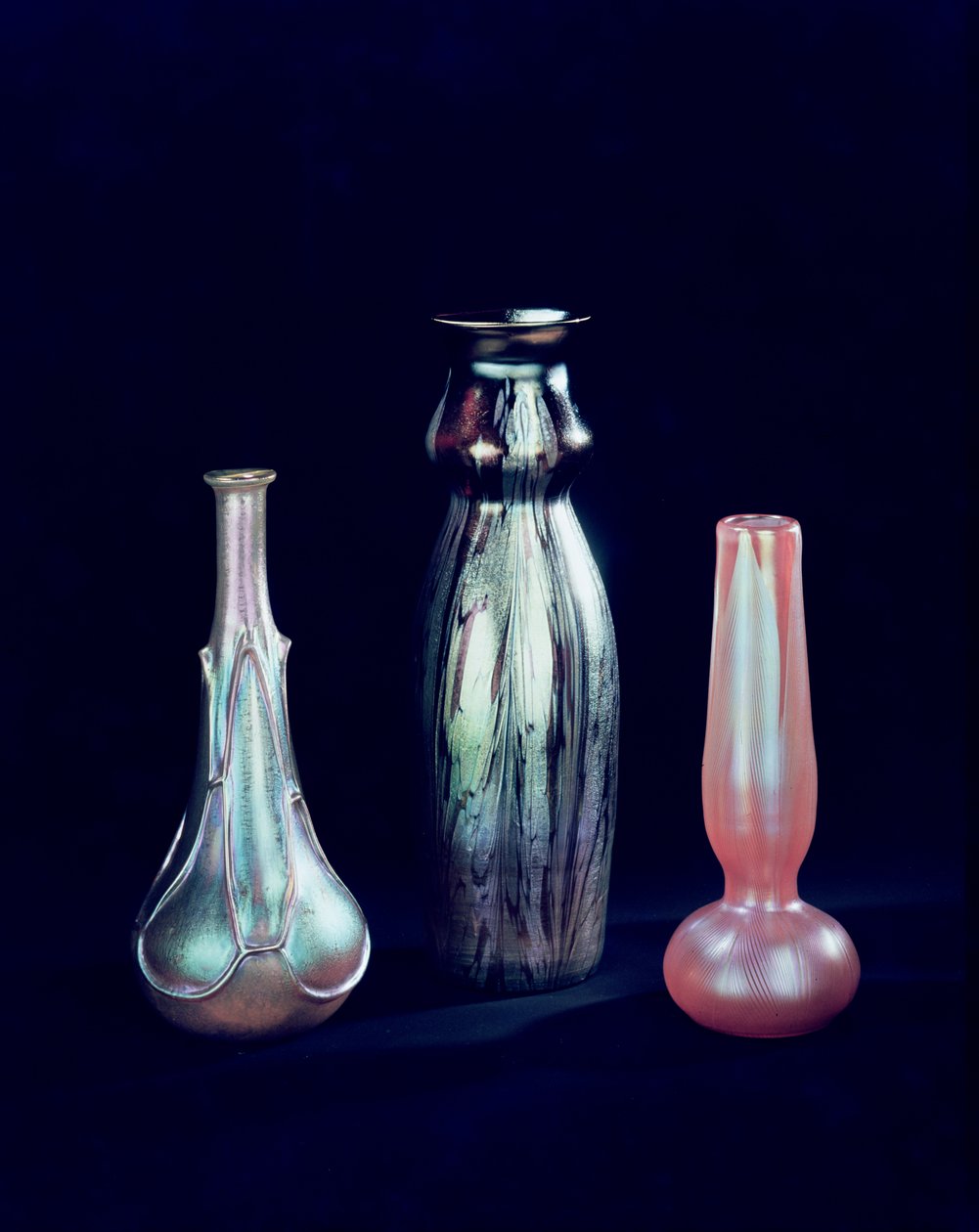 Collection de vases, possiblement Loetz, vers 1900 - Bohemian School