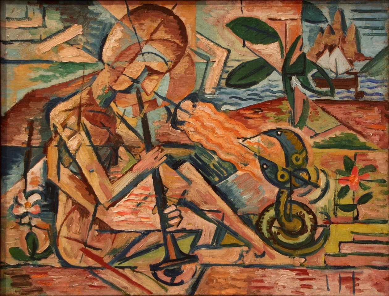Fakir domptant des serpents - Bohumil Kubišta