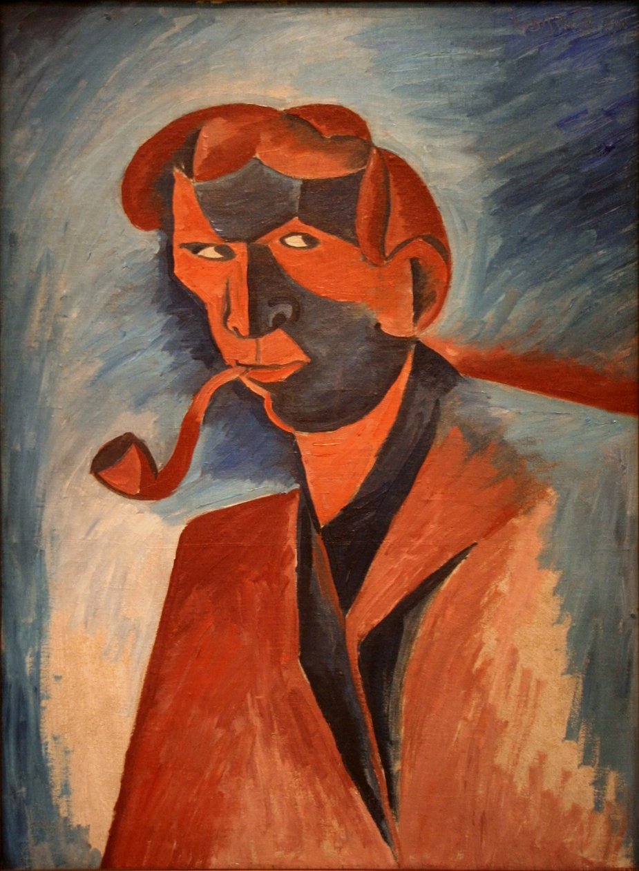 Fumeur Autoportrait - Bohumil Kubišta