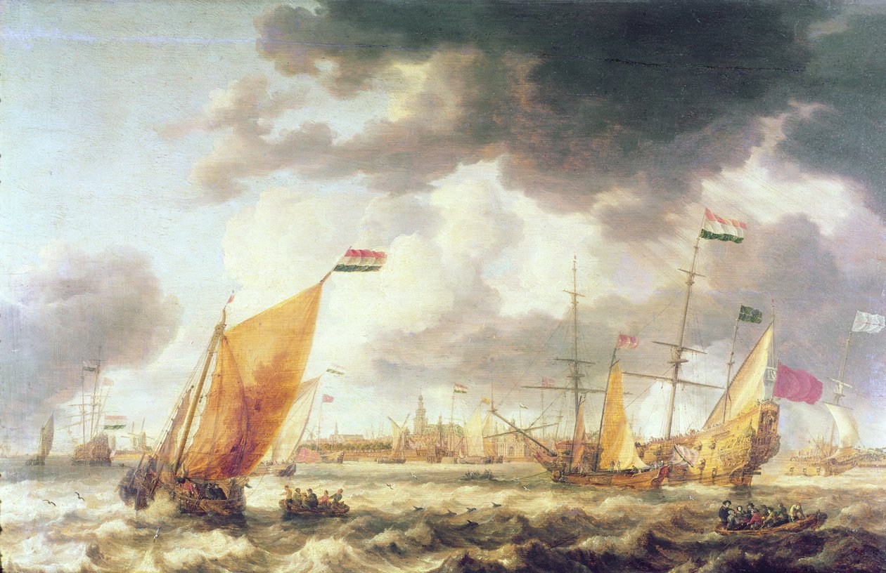 Mer agitée - Bonaventura Peeters