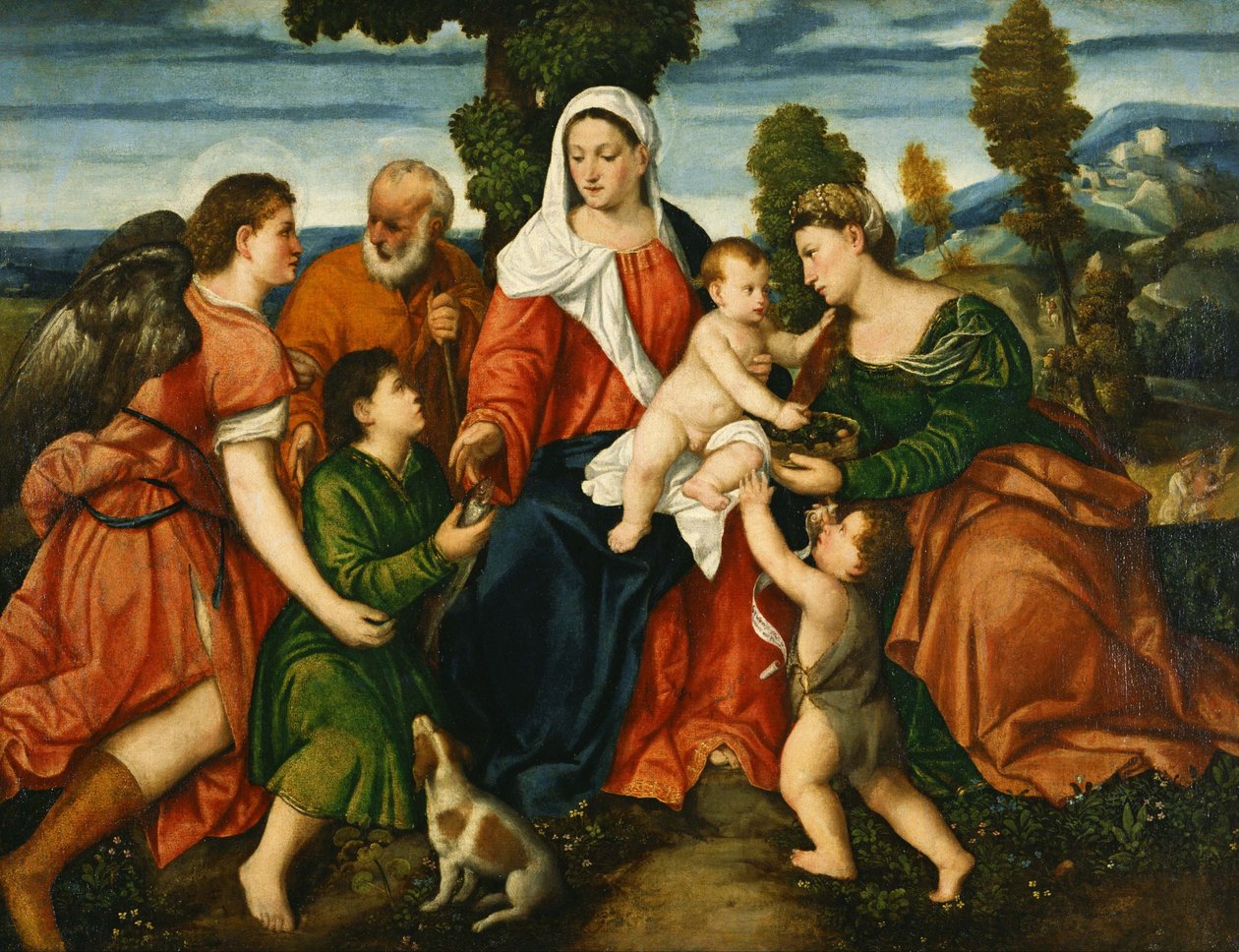 La Sainte Famille avec Tobias et l