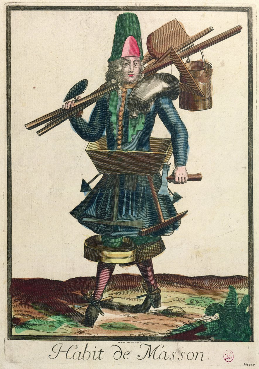Le costume du maçon - Nicolas Bonnart