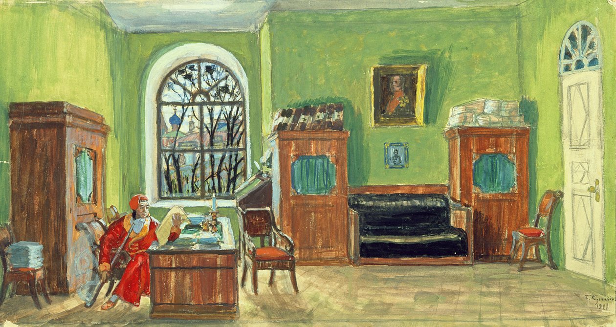Décor de scène pour la pièce de théâtre 