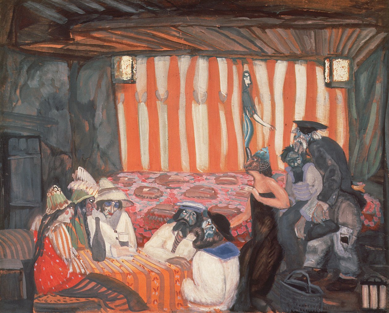 Cabaret II, 1918 - Boris Dmitrievich Grigoriev