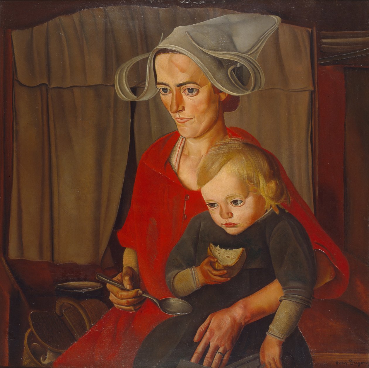 La pauvreté, 1925 - Boris Dmitrievich Grigoriev