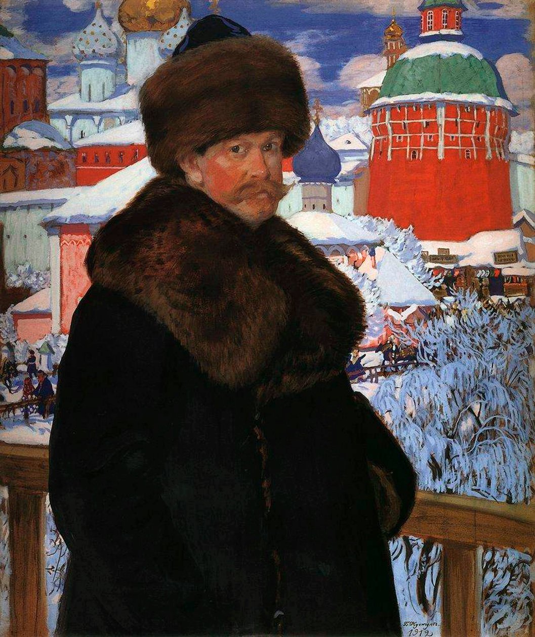 Autoportrait - Boris Mikhailovich Kustodiev